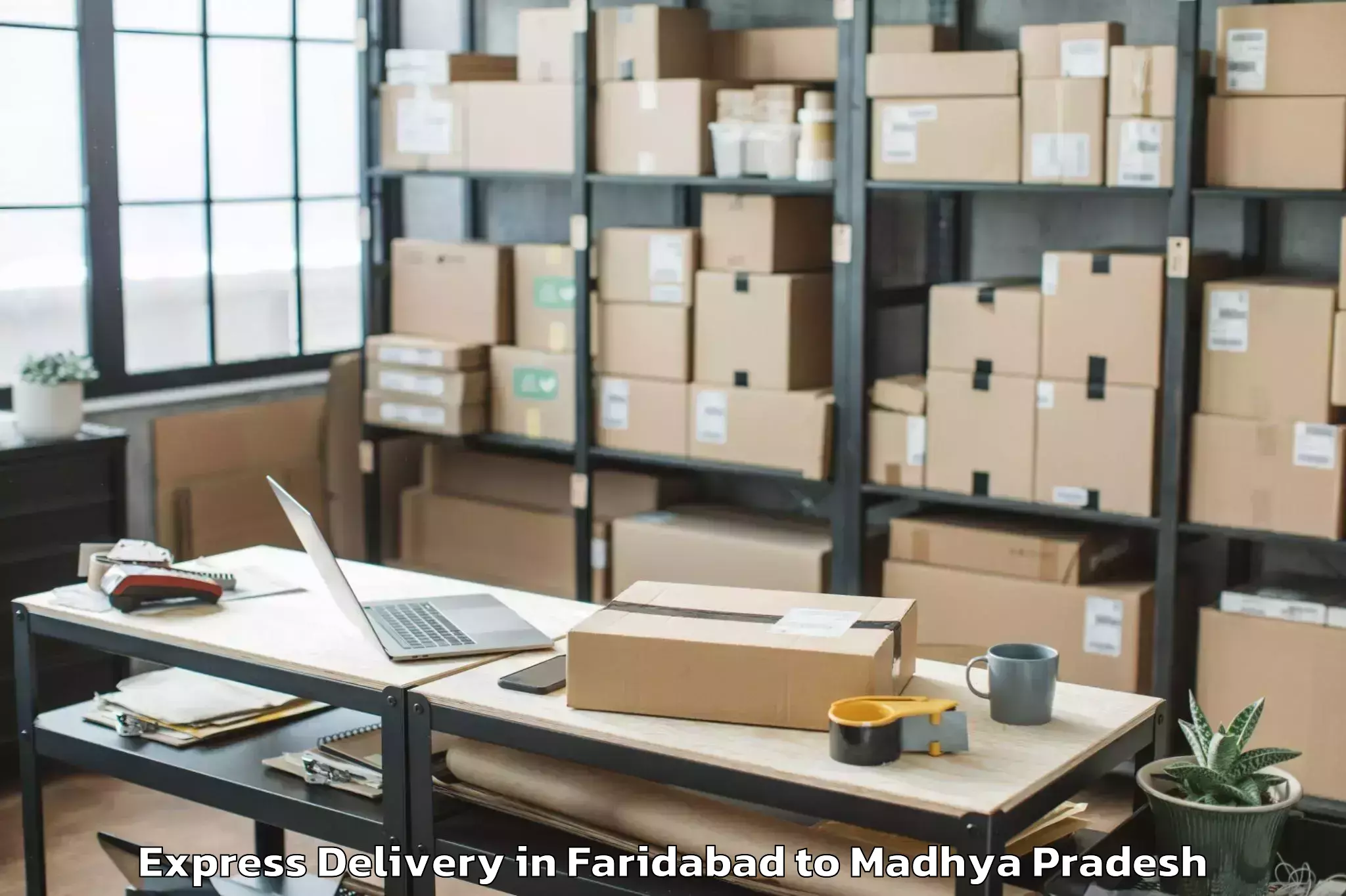 Top Faridabad to Kalapipal Mandi Express Delivery Available